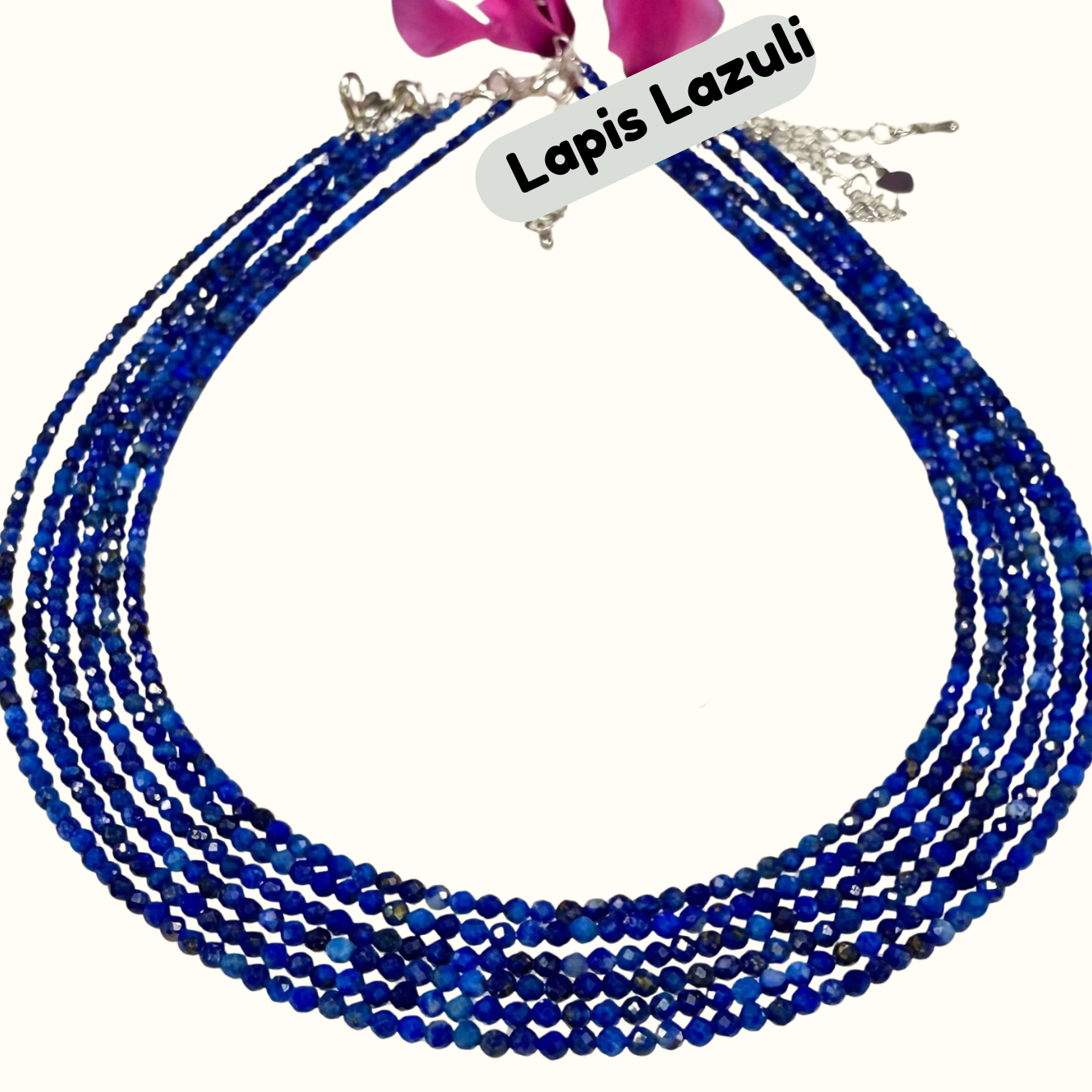 Faceted 2mm Gemstone Necklaces