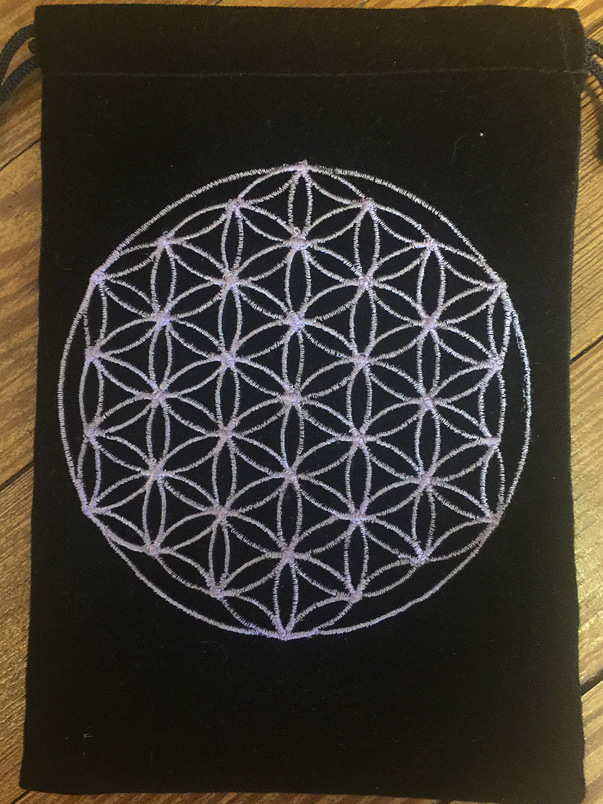 Embroidered Velvet Tarot Bags - Sacred Geometry