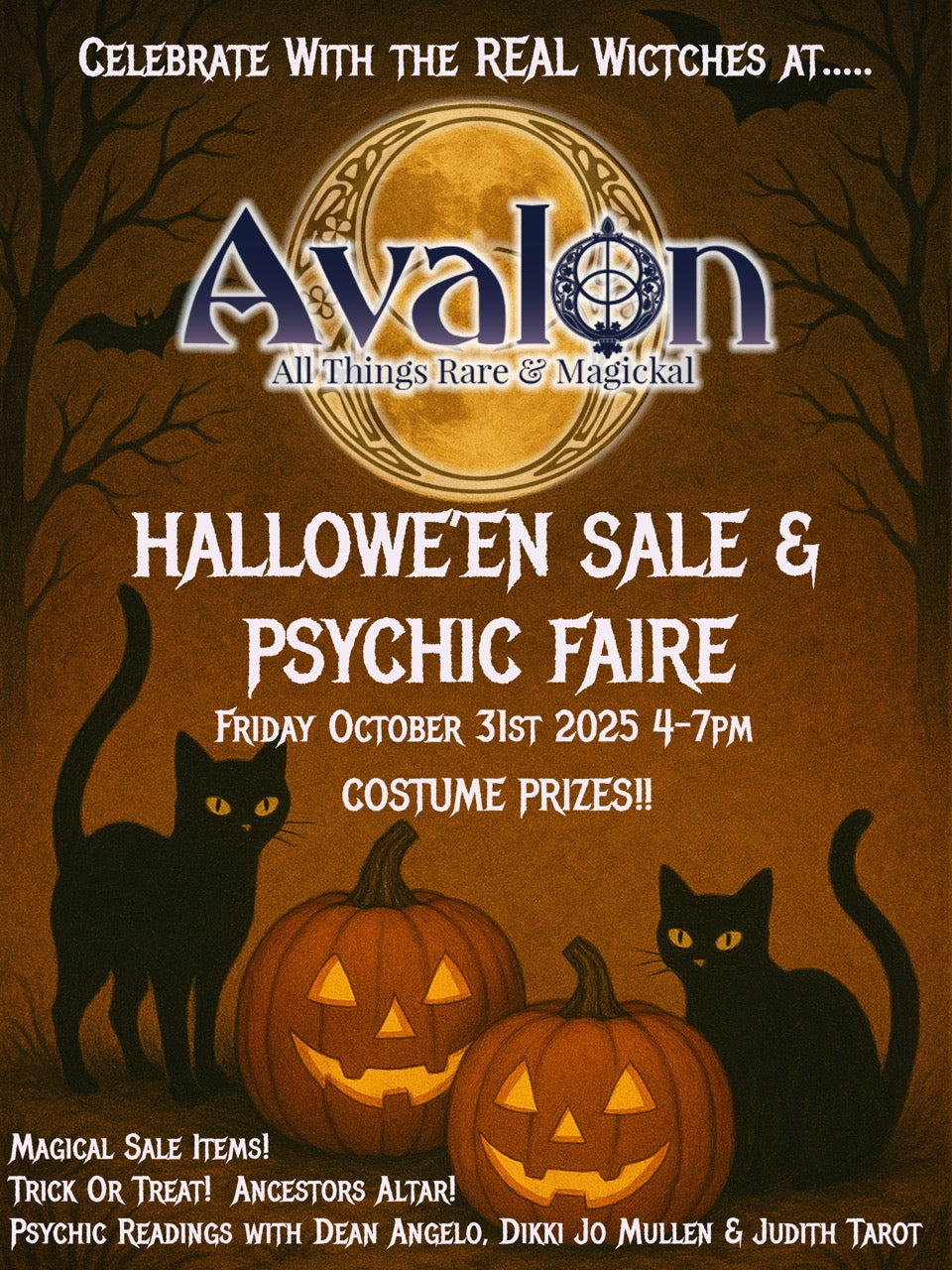 Hallowe'en Sale & Psychic Faire 2025....Read More....