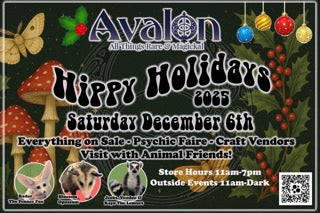 Hippy Holidays Sale, Psychic Faire & Craft Vendors