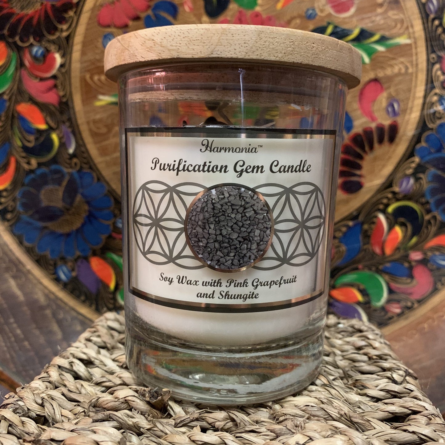 Purification - Shungite Gemstone Candle