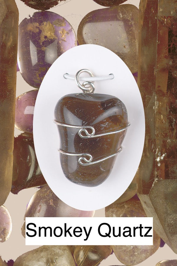 Smokey Quartz Wire Wrap Pendant