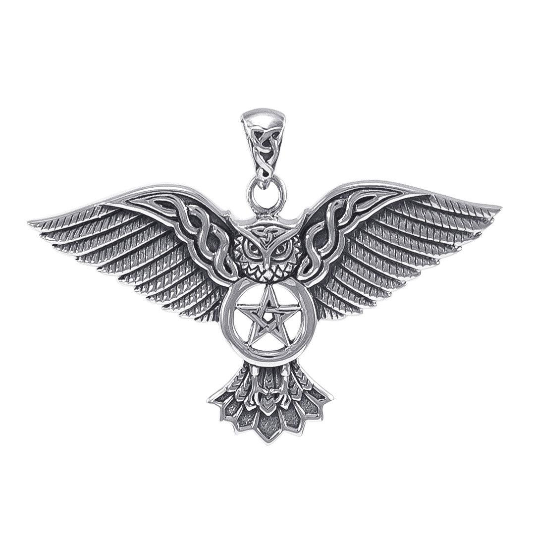 Celtic Owl Pentacle