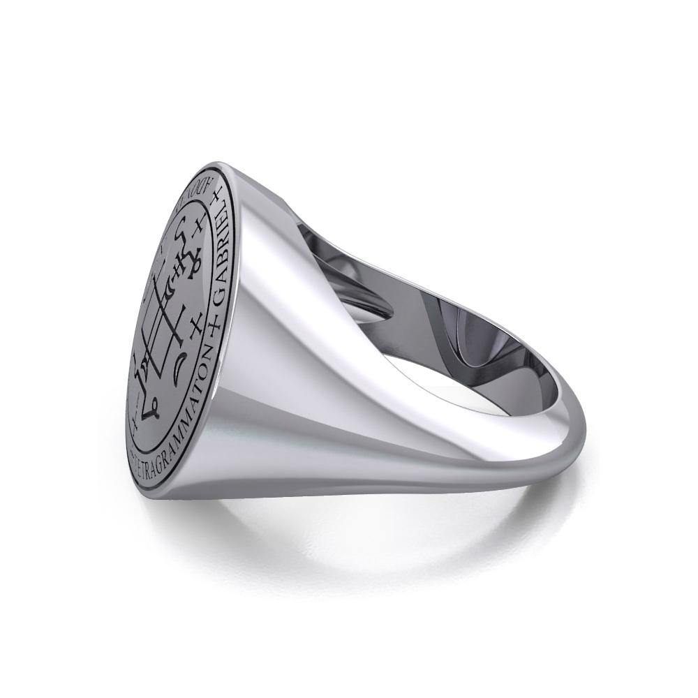 Archangel Gabriel Sigil Sterling Silver Ring