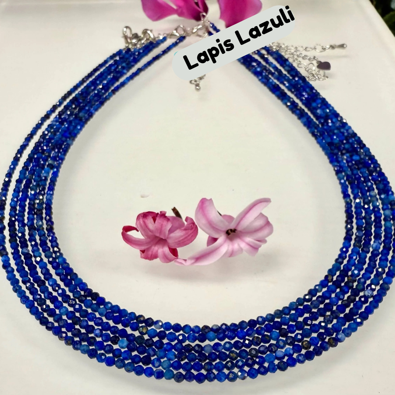 Faceted 2mm Gemstone Necklaces
