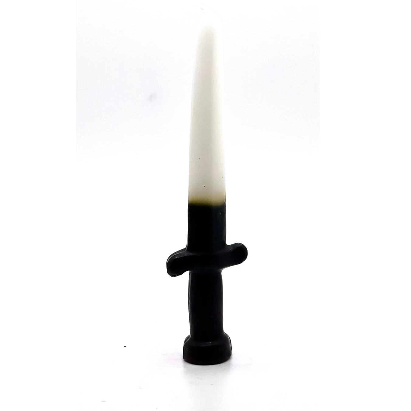 Sword image candle White and Black reversible 7"