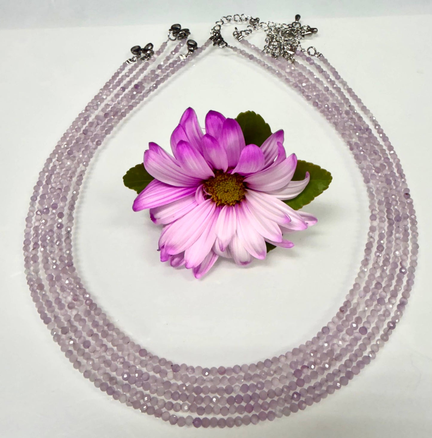 Faceted 2mm Gemstone Necklaces