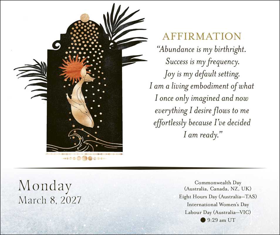 Year of the Witch 2027 Day-to-Day Calendar by Temperance  Alden