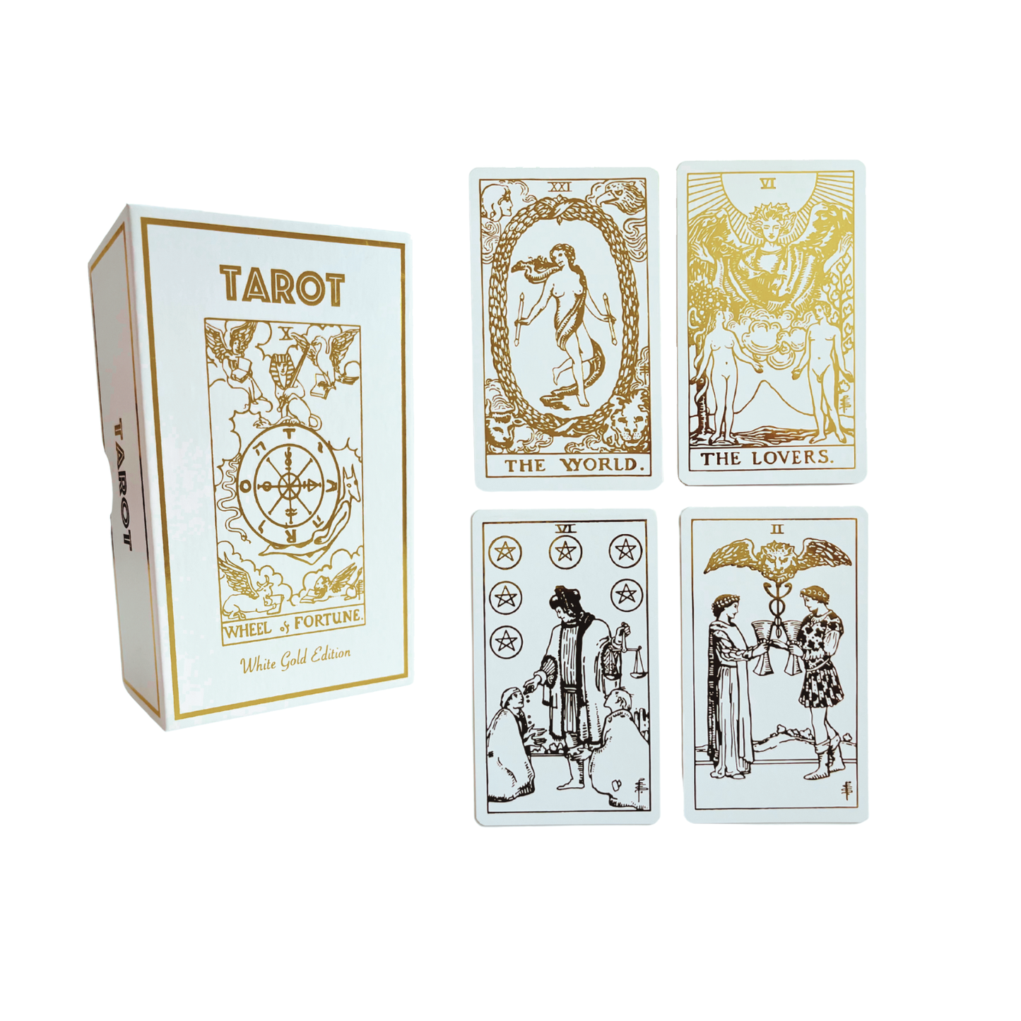 Foil White Gold Tarot & Guide