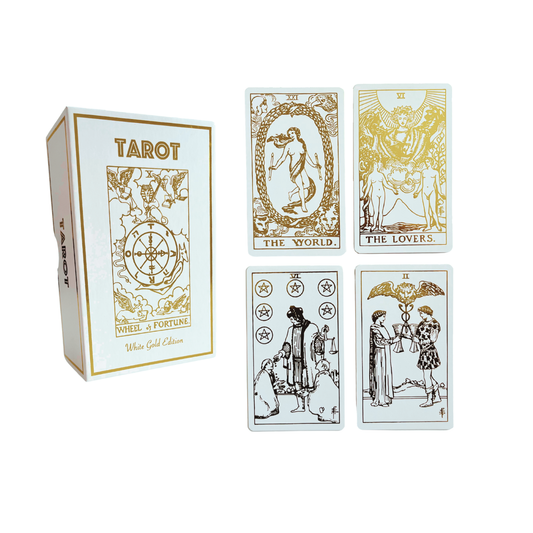 Foil White Gold Tarot & Guide