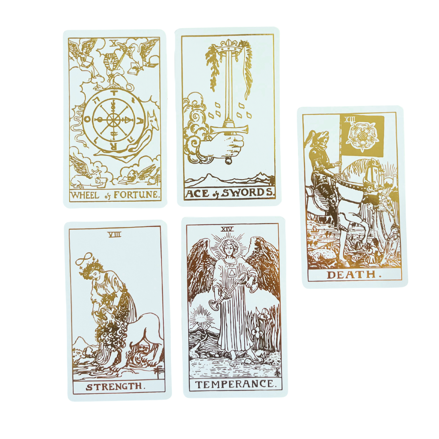 Foil White Gold Tarot & Guide
