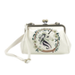 Embroidered Unicorn Kisslock Bag in Vinyl