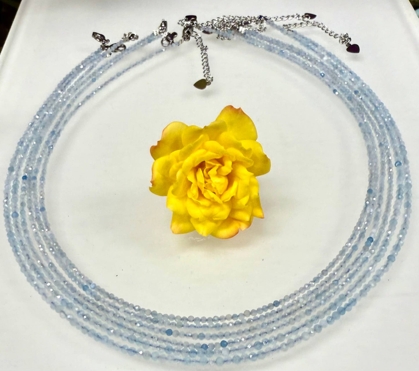 Faceted 2mm Gemstone Necklaces