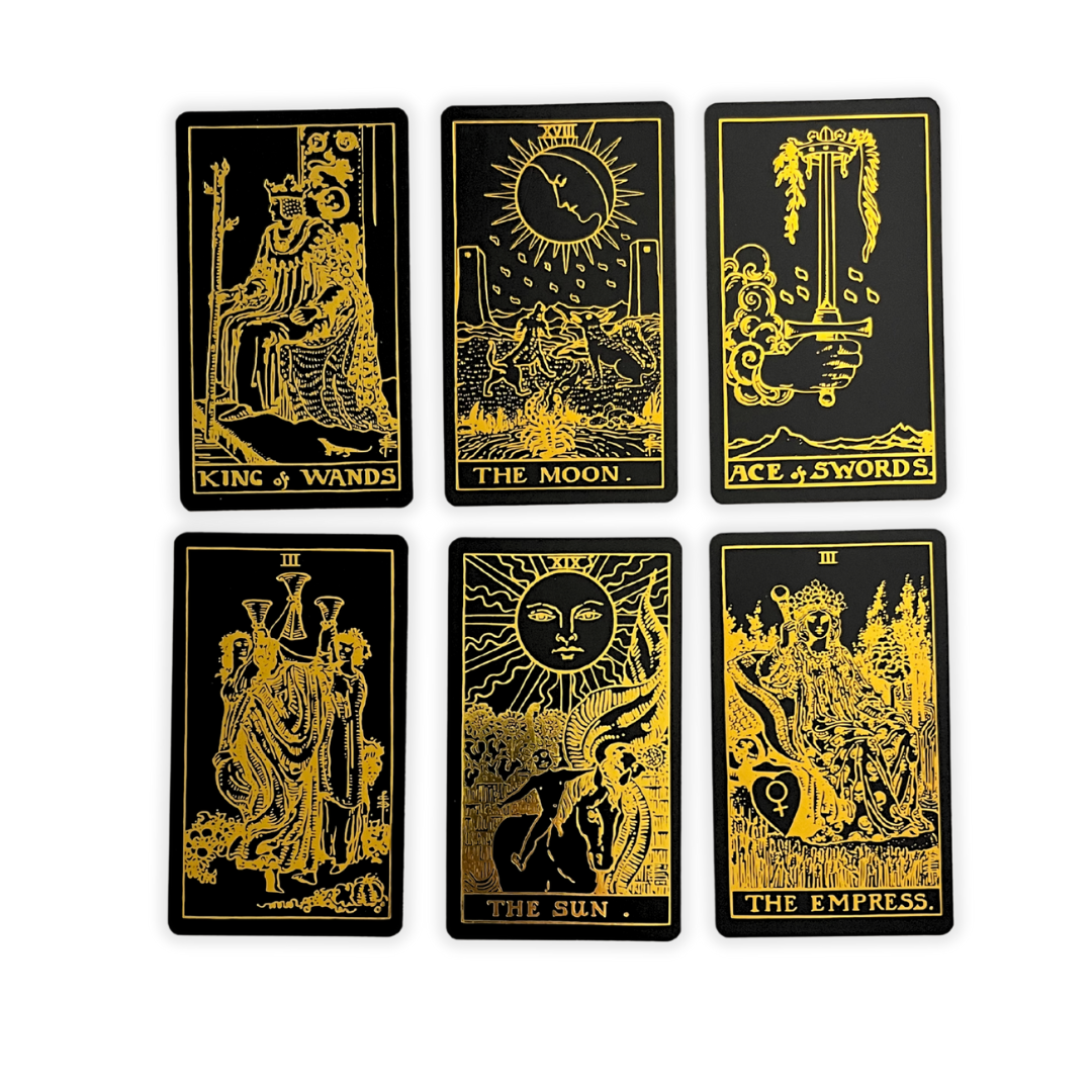 Foil Black Gold Tarot Deck