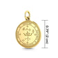 14K Yellow Gold Sigil of Archangel Michael Charm