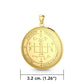 Archangel Gabriel Sigil Pendant In Solid Gold Jewelry Spiritual Protection Charm