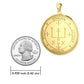 Sigil Of The Archangel Raphael Solid Gold Pendant Healing Wisdom Protection Jewelry