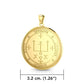 Sigil Of The Archangel Raphael Solid Gold Pendant Healing Wisdom Protection Jewelry
