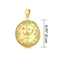 Sigil of Archangel Michael Solid Gold Small Pendant Jewelry for Protection and Strength