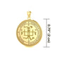 Archangel Gabriel Sigil Pendant In Solid Gold Small Necklace For Divine Guidance And Protection