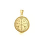 Sigil Of The Archangel Uriel Small Solid Gold Pendant Religious Jewelry Gift For Him Or Her