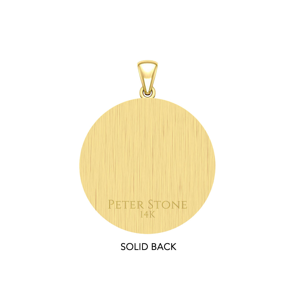 The Seven Archangels Solid Gold Pendant - (Solid Back)