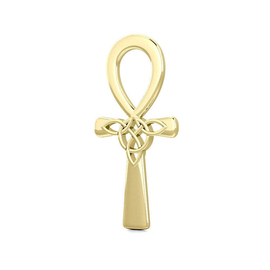 Celtic Ankh Solid Gold Pendant