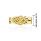Banded Celtic Knotwork 18K Solid Gold Ring -18K