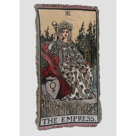 Tarot Throw Blanket Empress