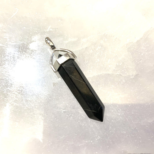 Shungite Point Pendant