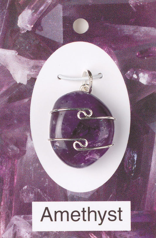 Amethyst Wire Wrap Pendant