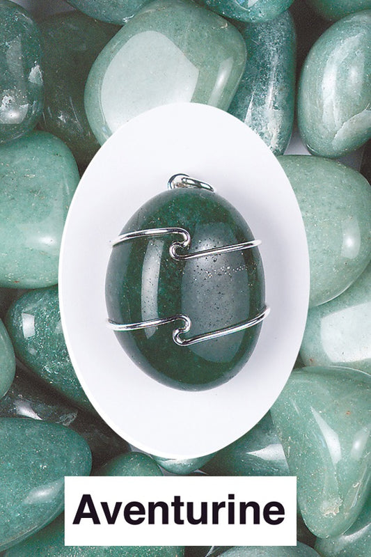Aventurine Wire Wrap Pendant