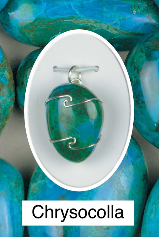 Chrysocolla Wire Wrap Pendant