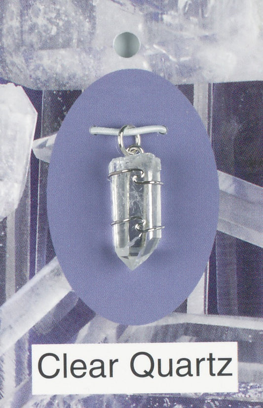 Clear Quartz Wire Wrap Pendant