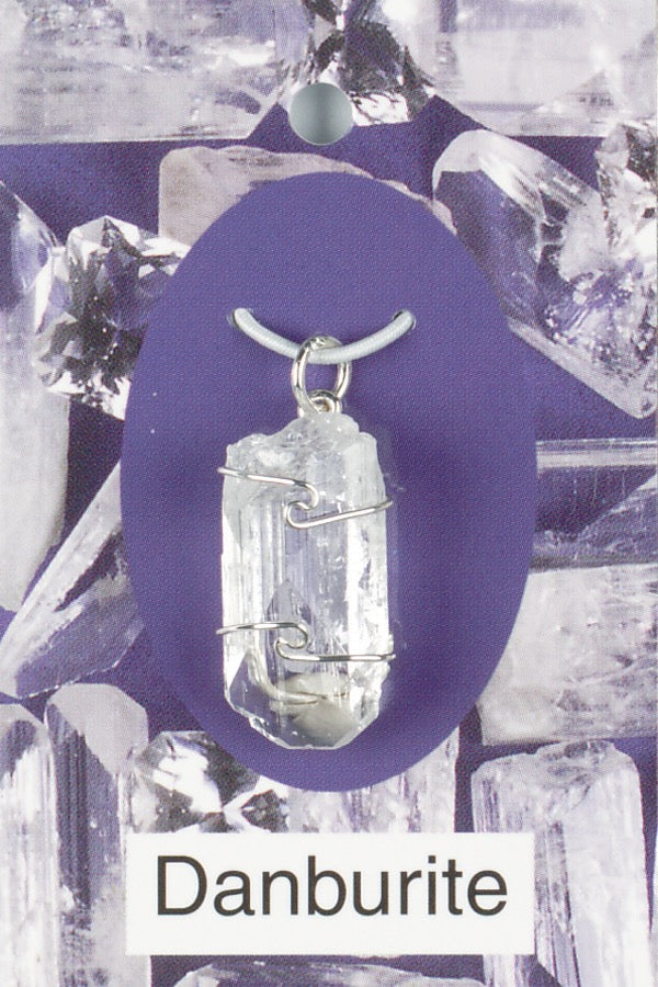 Danburite Wire Wrap Pendant