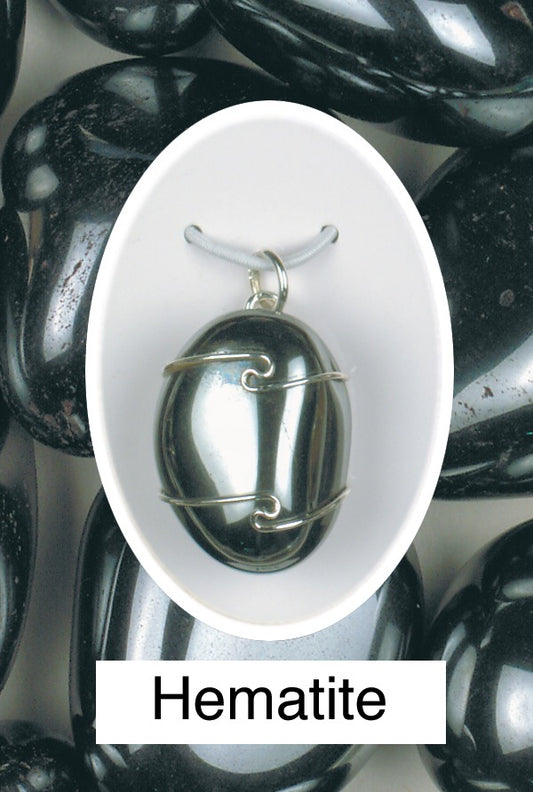 Hematite Wire Wrap Pendant