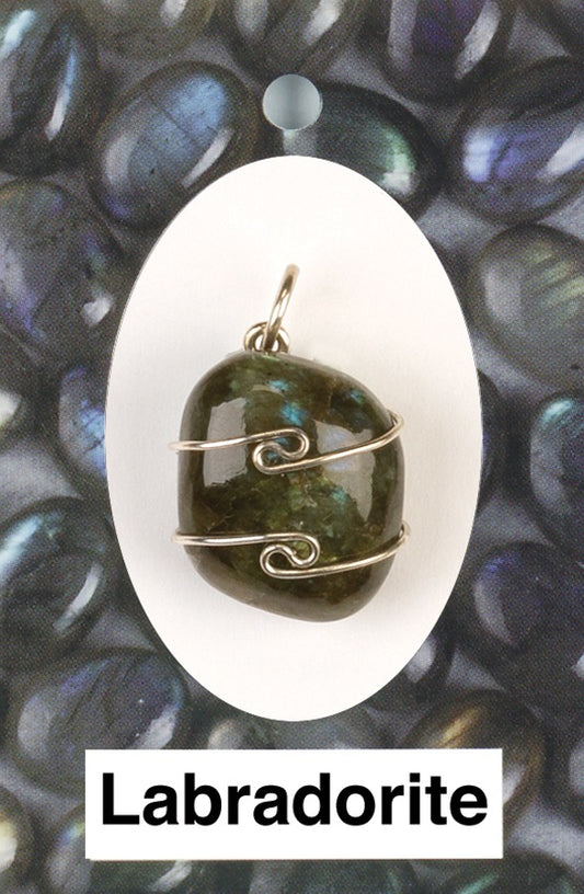 Labradorite Wire Wrap Pendant