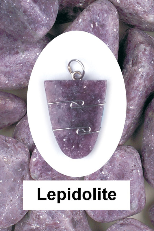 Lepidolite Wire Wrap Pendant