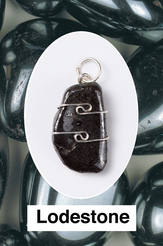 Lodestone Wire Wrap Pendant