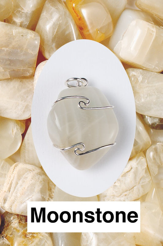Moonstone Wire Wrap Pendant