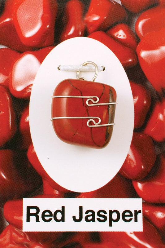 Red Jasper Wire Wrap Pendant