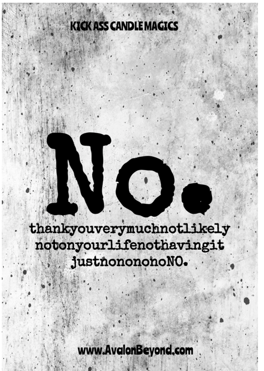 Kick Ass No! Candle