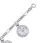 Archangel Seal of Solomon Sterling Silver Charm Bracelet