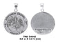 Archangel Gabriel Medallion Pendant Necklace Spiritual Angel Jewelry Symbol Faith Protection Gift