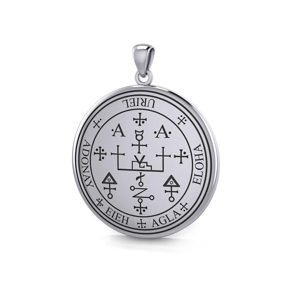 Sigil of the Archangel Uriel Sterling Silver Pendant TPD2824