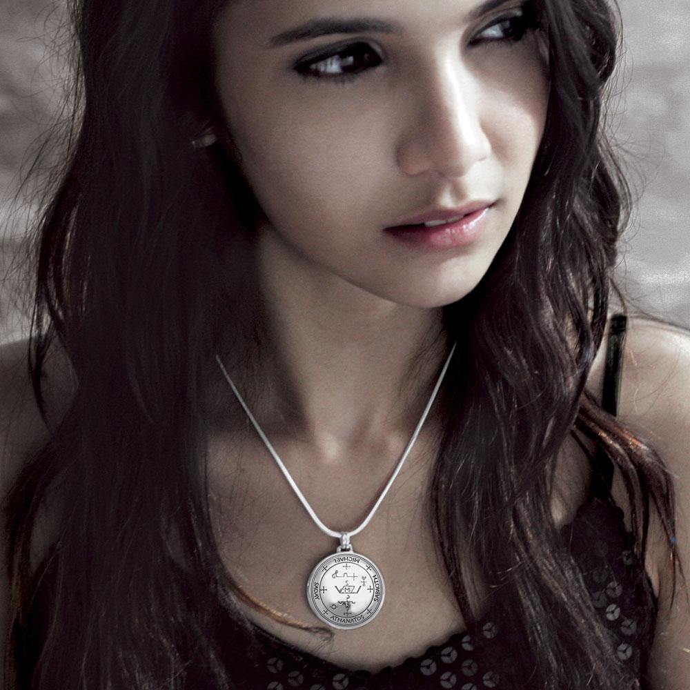 Sigil of the Archangel Uriel Sterling Silver Pendant TPD2824