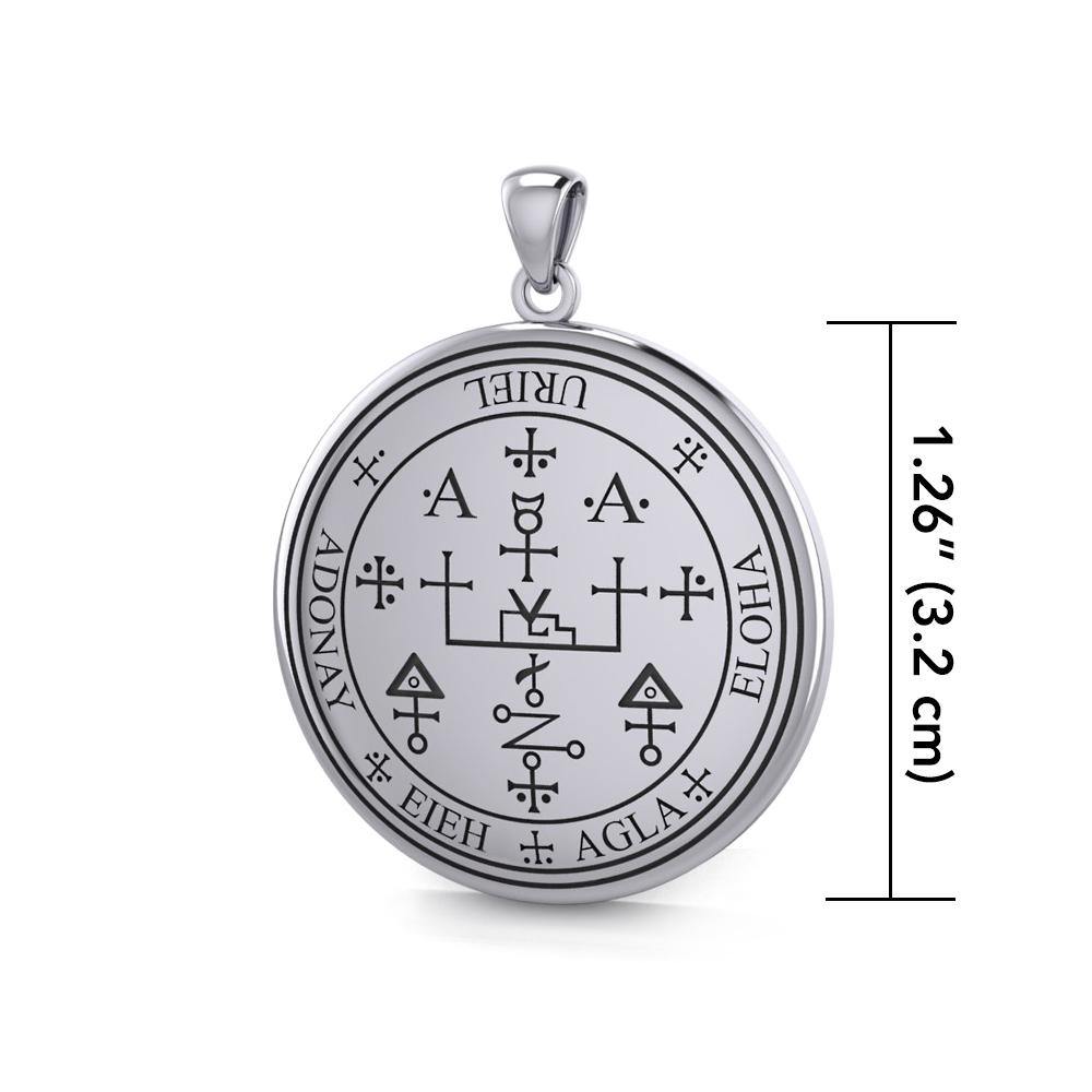 Sigil of the Archangel Uriel Sterling Silver Pendant TPD2824