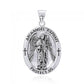 Archangel Raphael Medallion Sterling Silver Pendant Healing And Protection Jewelry