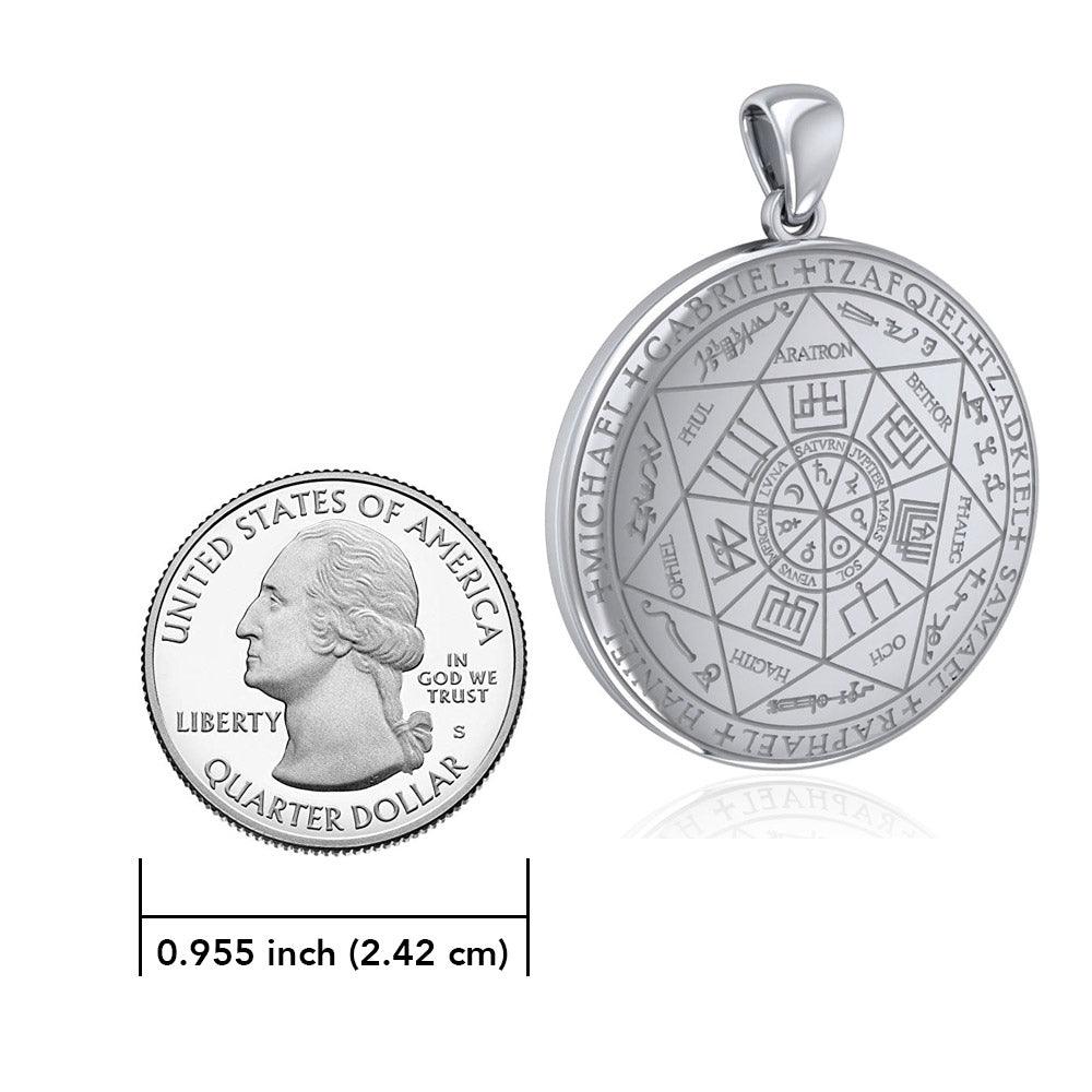 Seven Archangels Sterling Silver Pendant For Divine Guidance And Spiritual Protection