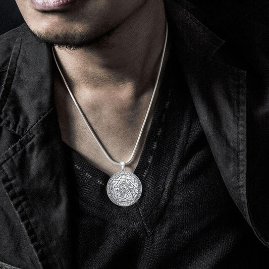 Seven Archangels Sterling Silver Pendant For Divine Guidance And Spiritual Protection